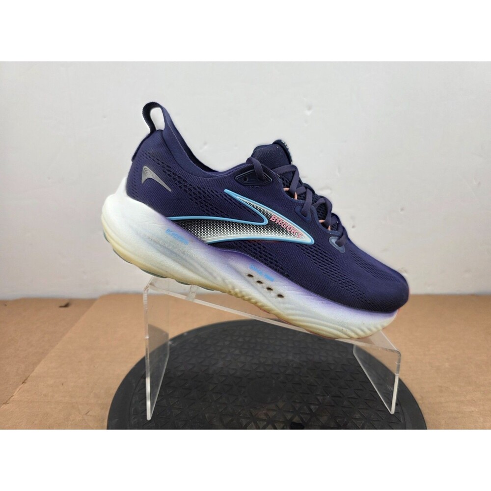 Brooks Glycerin 22 Shoes Women Sz 10 D Wide Blue Ribbon Peacoat Dianthus Running